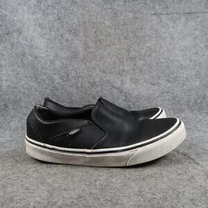 Vans Shoes Womens 6.5 Classic Slip On Sneakers Black Perforated Casual Skater